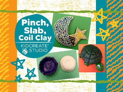  Pinch, Slab, Coil Clay Summer Camp (4-9 Years)